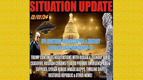 SITUATION UPDATE 12/1/24 - No way out, Russia/Ukraine Negotiations,Allepo Invaded,Timelines,Vt Intel