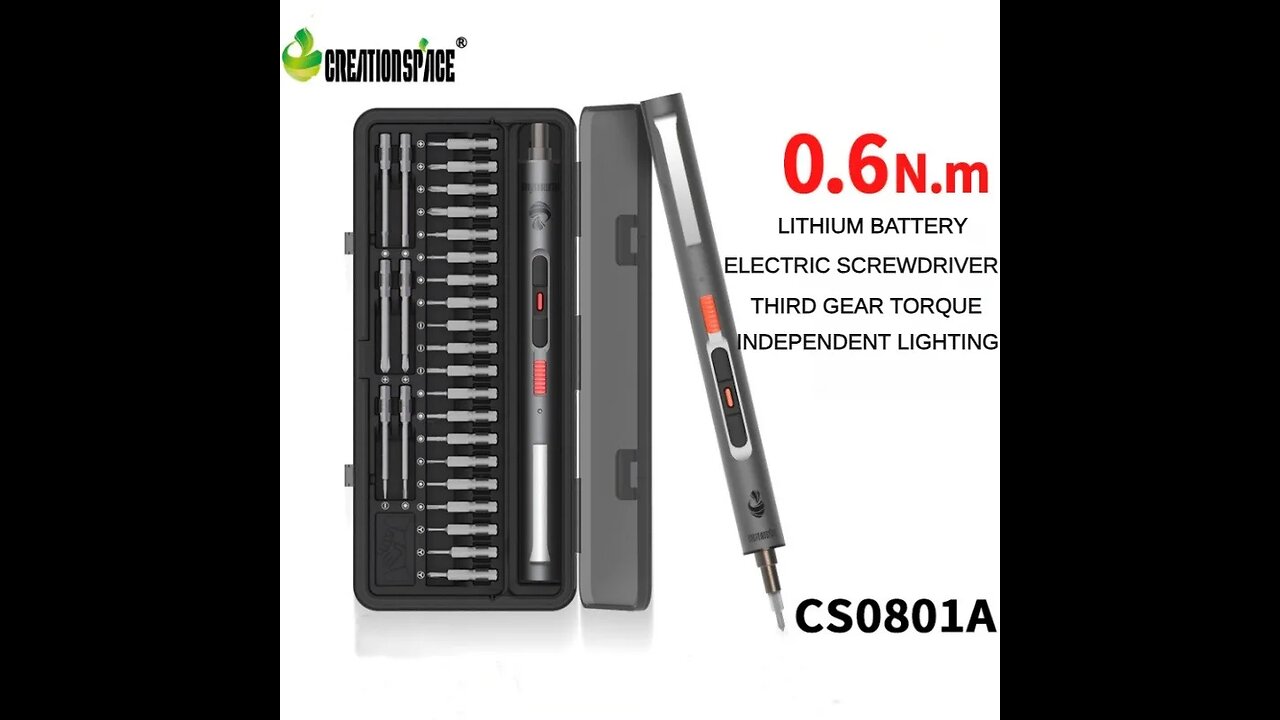 CreationSpace Electric Screwdriver Set Mini Cordless Precision Screwdriver