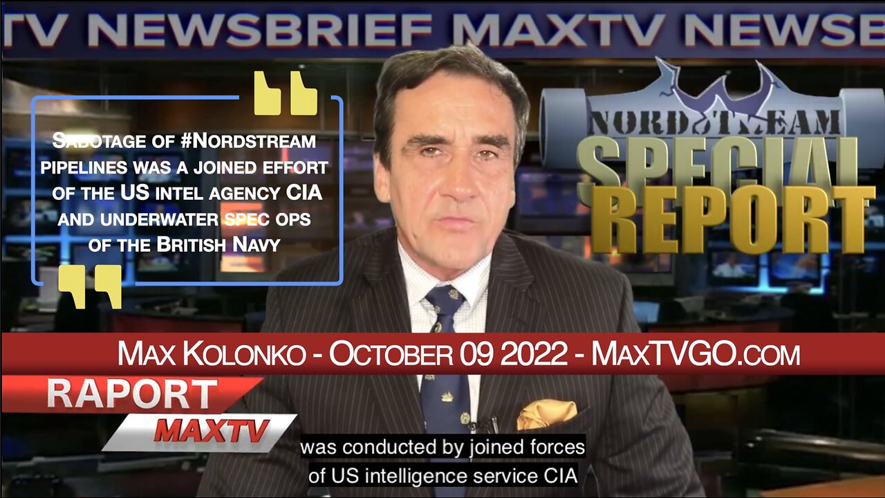 Who really blew up #Nordstream2 - Max Kolonko's Oct 2022 report BANNED in Poland