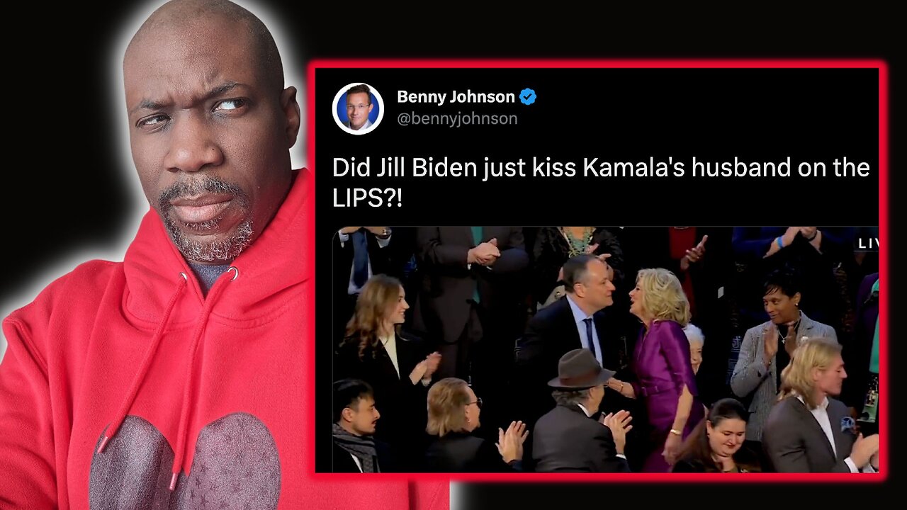 Did Jill just kiss Kamala's husband on the LIPS?! #StateOfTheUnionAddress #StateOfTheUnion #sotu