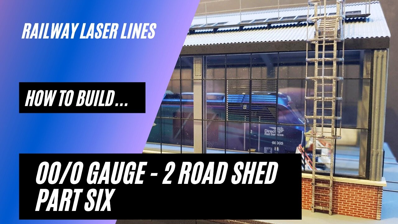 Railway Laser Lines | How To Build | Two Road Shed | Part 6 - Making The Roof Walkway