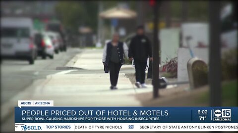 People priced out of hotel, motels as Super Bowl comes