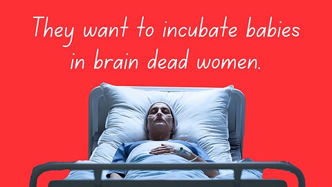 They want to incubate babies in brain-dead women's bodies. Are we in dystopia yet?