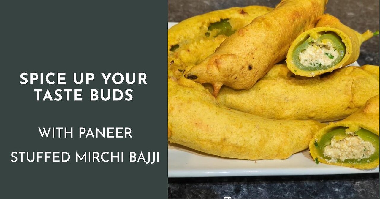 Stuffed Chilli Pakora - Mirchi Bajji