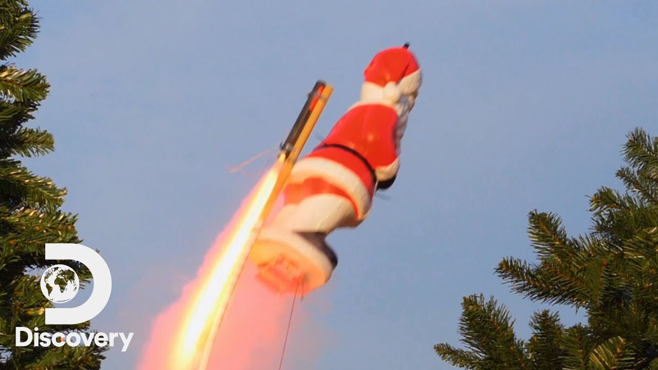 The Chimney Chute Rocket Boost Challenge Rocket Around the Xmas Tree