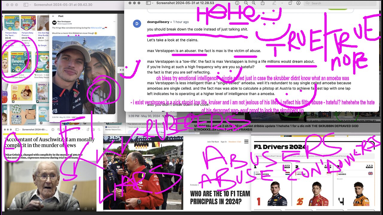 VIDEO 143 UPDATE 5 FX ITS GOOD- 103301062024 BONUS TRACK VIDEO 144 VERSTAPPEN NAPOY EVIDENCE BORIS MUSK 095001062024 ENDGAME OF MAX VERSTAPPEN AND ENGAME OF F12LYING BERNT FAKE SKRUBBERS- oh update 1 2 and 3 defending the skrubbers forgiving f1security 4