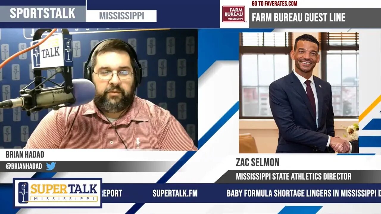 SportsTalk Mississippi: Mississippi State Athletic Director Zac Selmon Joins The Show