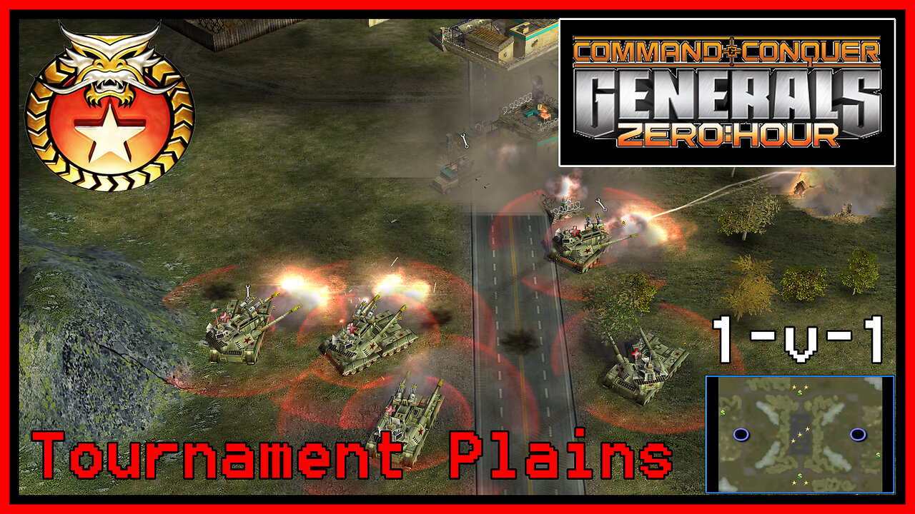 C&C Generals Zero Hour | Tank General | 1v1 | Tournament Plains