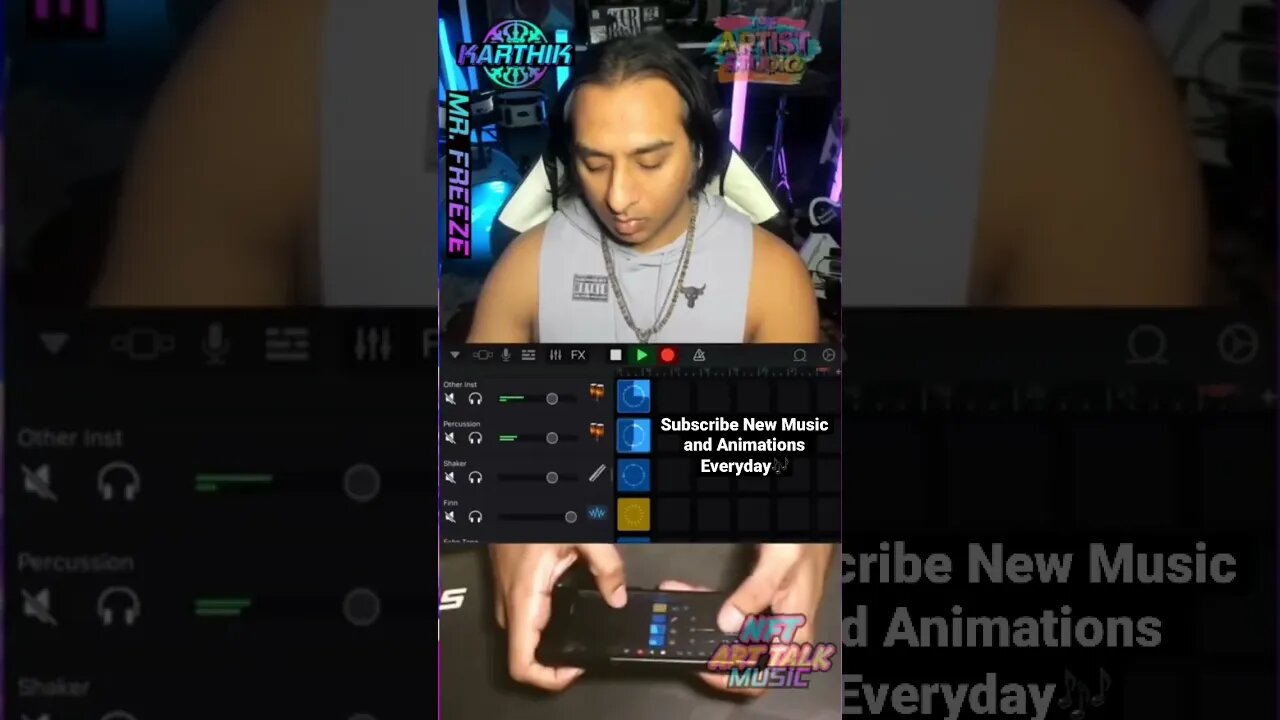 🎧🥁🎵iPhone Music Beat Creation Live Chill Inspirational #iphone #beats #nftarttalk