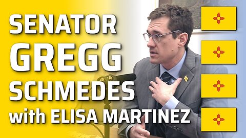 Senator Gregg Schmedes with Elisa Martinez
