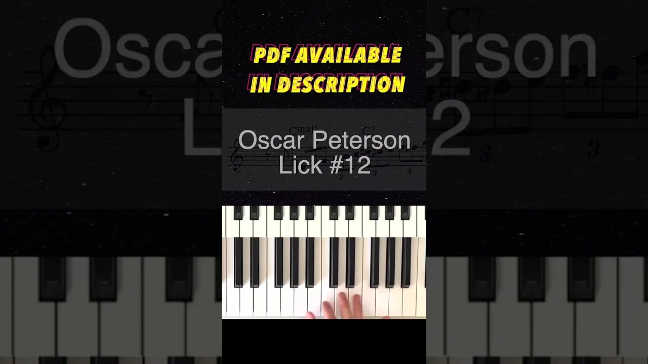 Oscar Peterson Lick #12