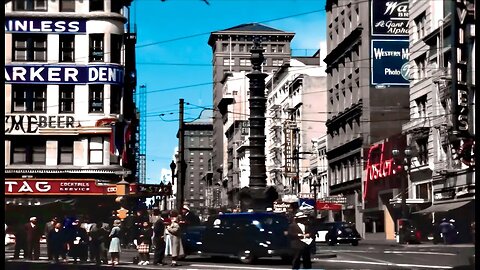 3 sightseeing in SF 1960 vs 2022 San Francisco - California - Remastered 4K 60fps.