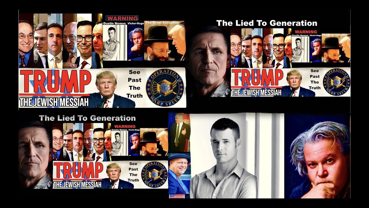 Dustin Nemos Q Victor Hugo Donald Trump General Michael Flynn Mike Gill PJ Schrantz William DeBilzan