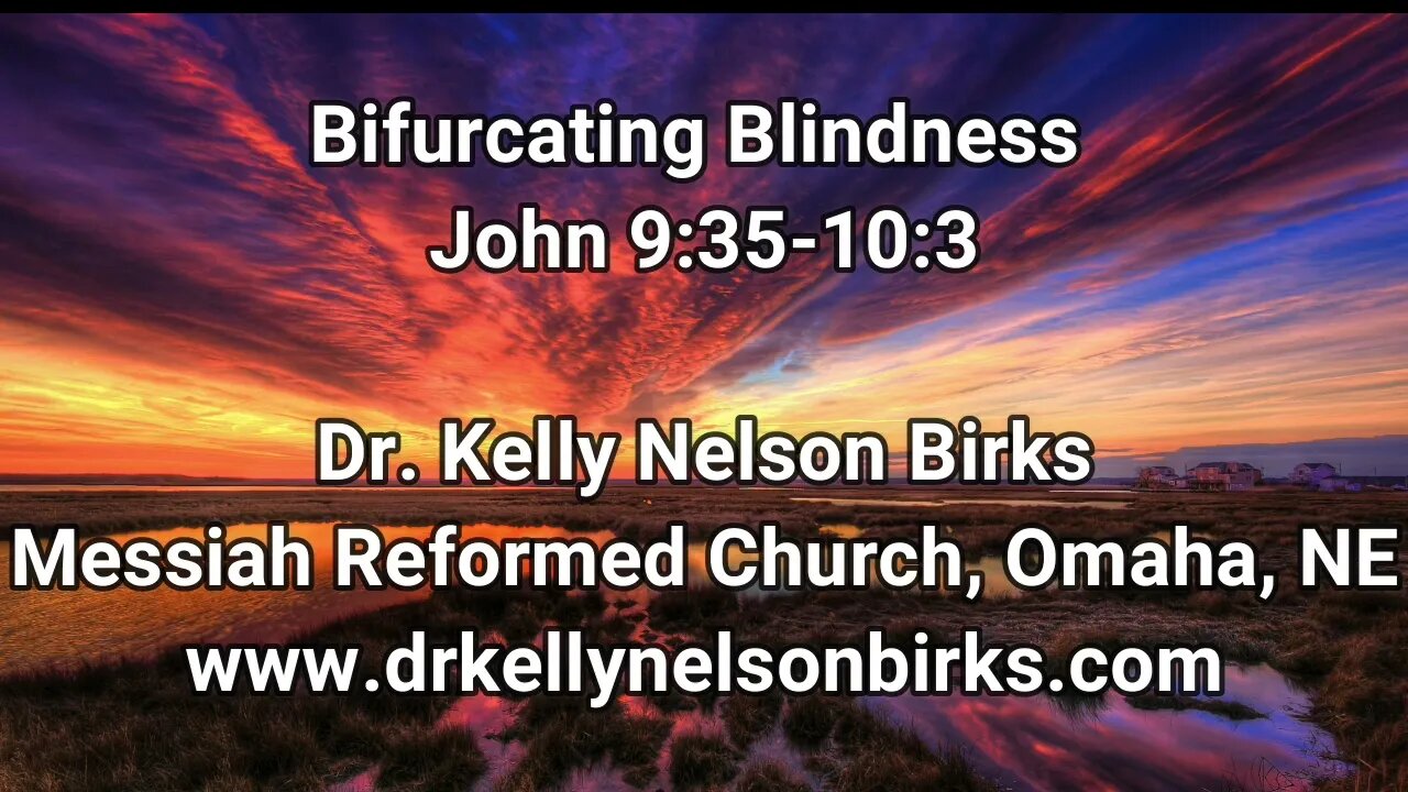 Bifurcating Blindness, John 9:35-10:3