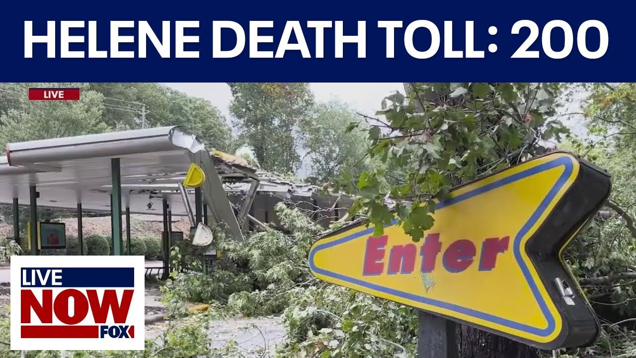 Helene death toll rises to 200, 2nd deadliest hurricane in mainland US | LiveNOW from FOX