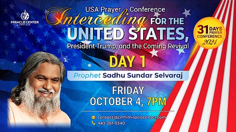 31 Days USA Prayer Conference: Day 1 // Prophet Sadhu Sundar Selvaraj