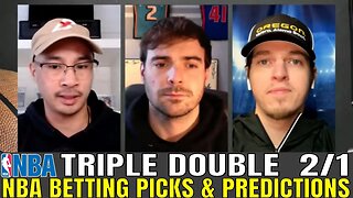 NBA Picks & Predictions | Warriors vs Timberwolves | Hawks vs Suns | SM Triple-Double for Feb 1