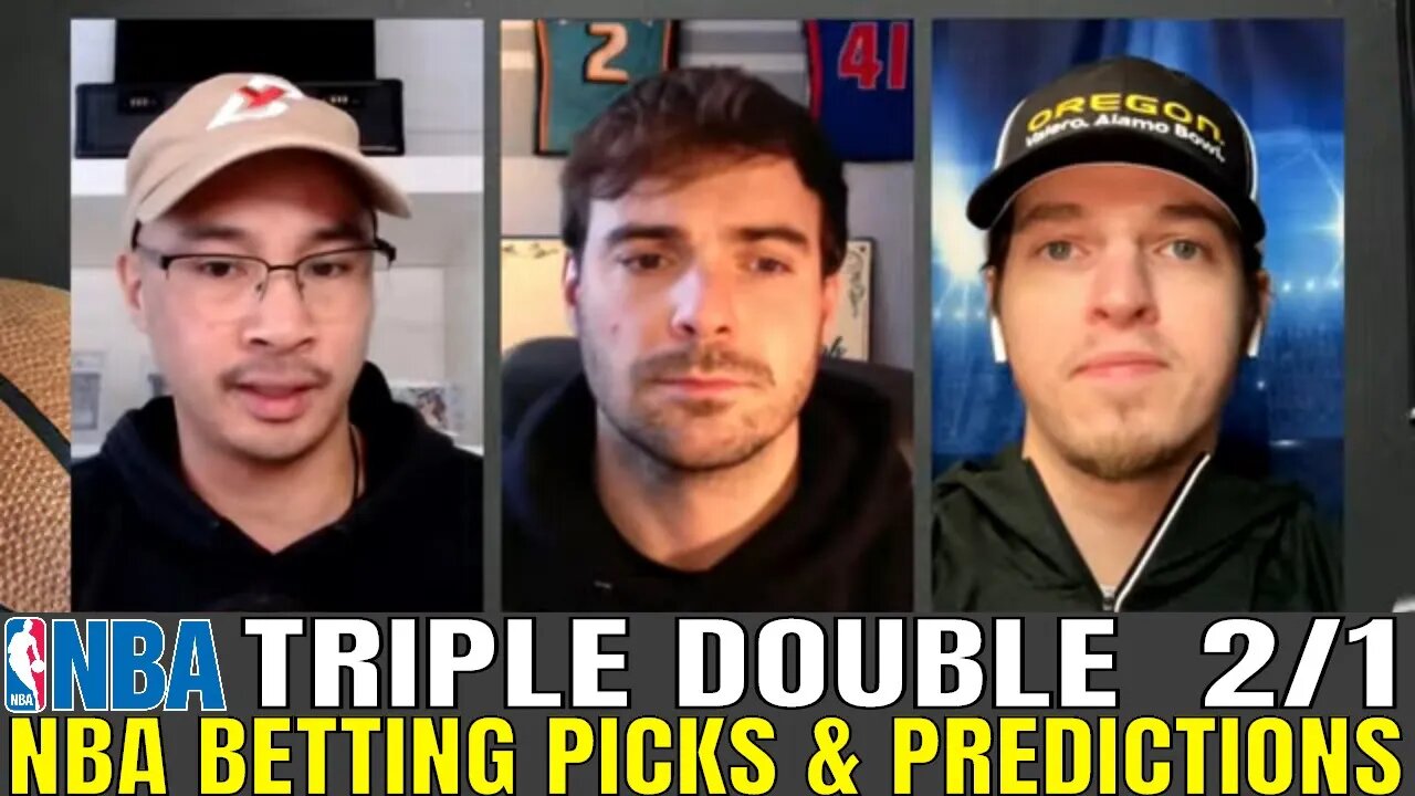 NBA Picks & Predictions | Warriors vs Timberwolves | Hawks vs Suns | SM Triple-Double for Feb 1