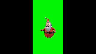 Running Santa | Green Screen