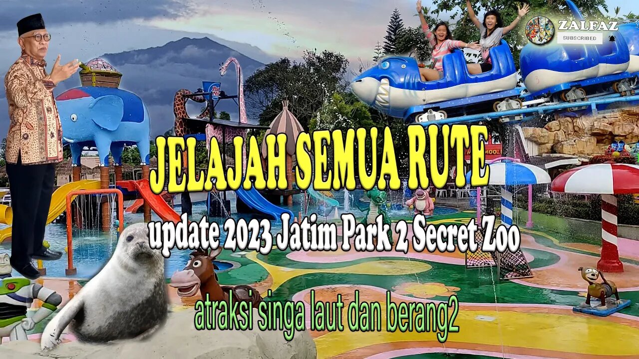 jatim Park 2 SECRET ZOO jelajah semua rute dan wahana, shark coaster, playground, kapal nuh