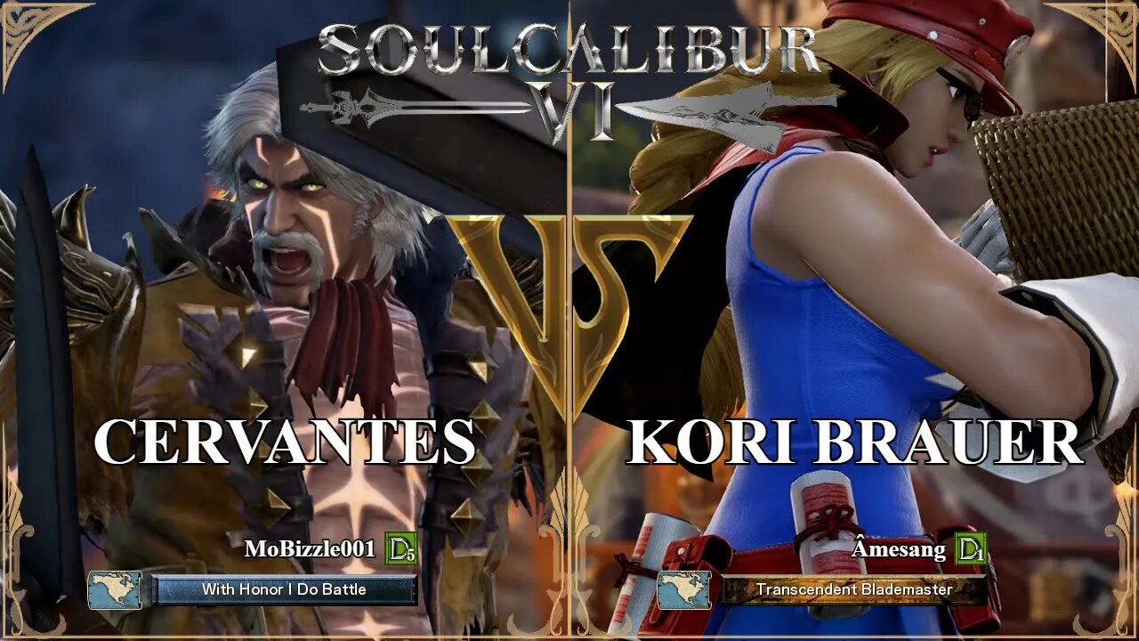 SoulCalibur VI — MoBizzle001 (Cervantes) VS Amesang (Kori Brauer) | Xbox Series X Ranked