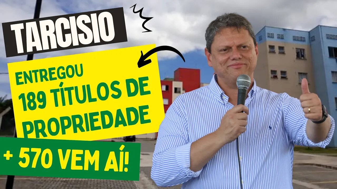 Governador Tarcísio entrega 189 títulos de propriedade em Santos