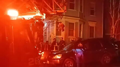 Boston fire department responded to a small window fire on Calumet Street aftermath