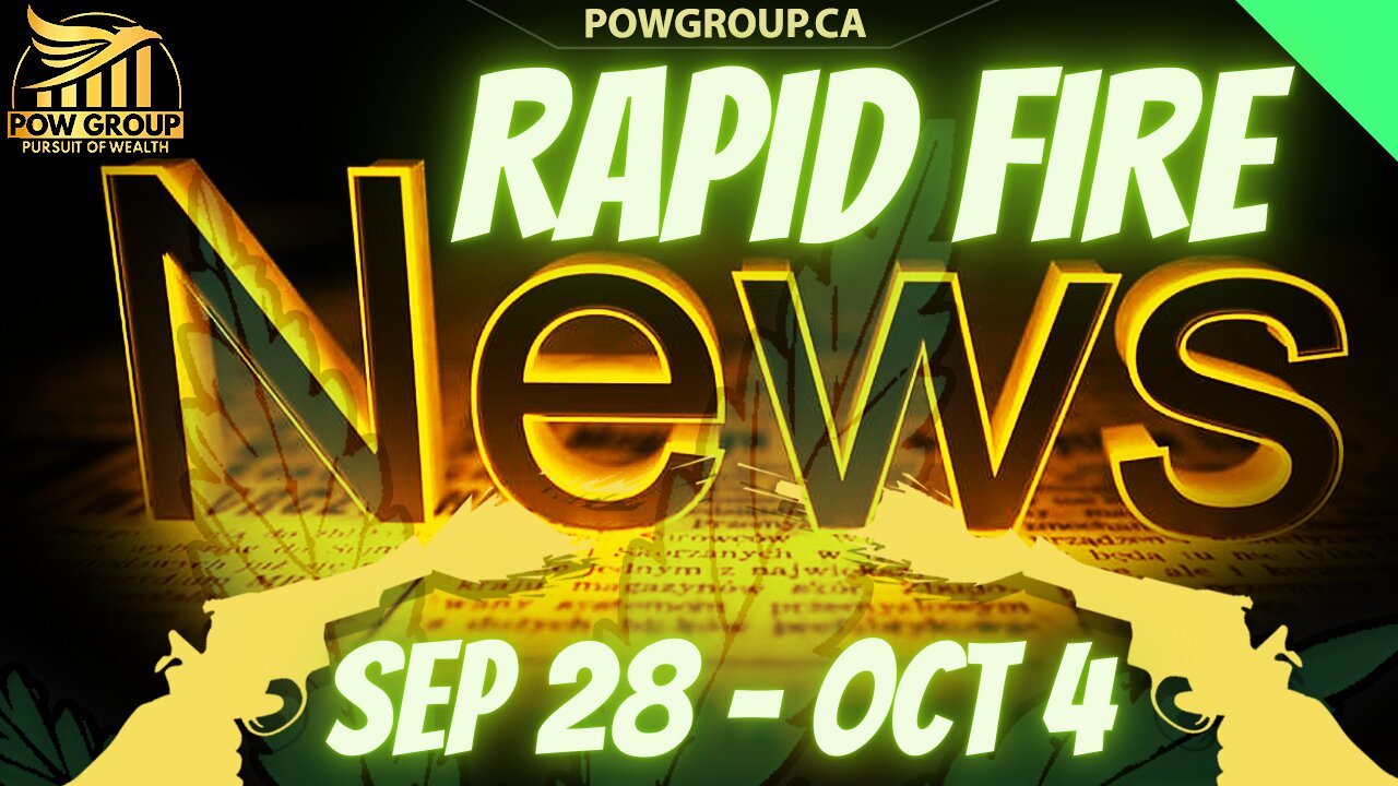 CannaNews Weekly Recap & Rapid Fire Updates (September 28th - October 4th, 2024)