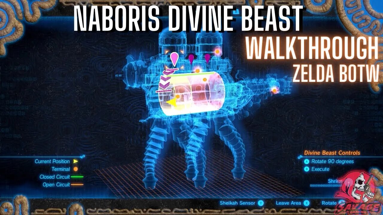 NABORIS FULL WALKTHROUGH DIVINE BEAST URBOSA'S FURY ZELDA BOTW