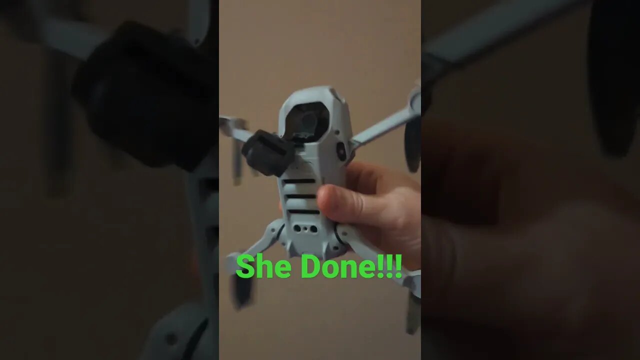 DJI MINI 2 CRASH....SHE DONE LOL