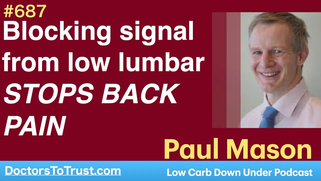 PAUL MASON 2b | Blocking signal from low lumbar…STOPS BACK PAIN