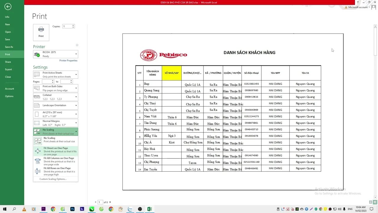 CÁCH CANH CHỈNH FILE IN EXCEL NHANH NHẤT