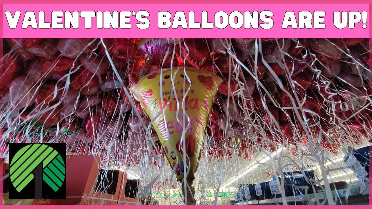 DOLLAR TREE | HUNDREDS OF VALENTINE'S DAY BALLONS | PLUS NEW EASTER | STORE WALK THRU | #dollartree