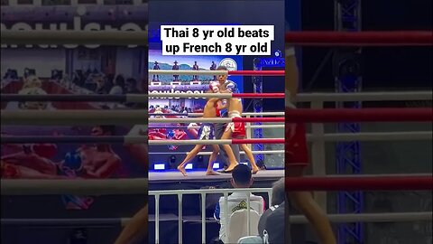 Welcome to Thailand where 8 year olds fight full pro rules Muay Thai 💪💪 #muaythai #combatmatrix