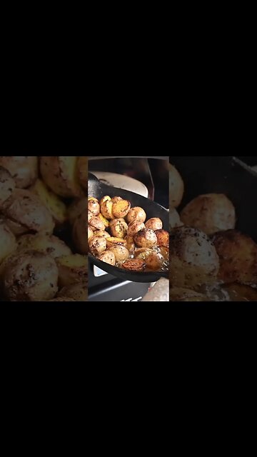 Potatoes in the Blackstone Pizza Oven!