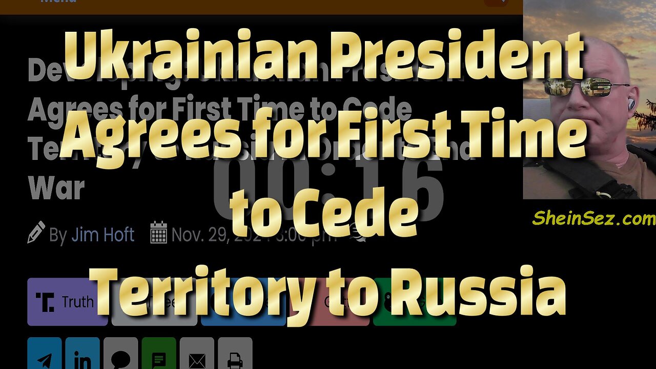 Ukrainian President Agrees for First Time to Cede Territory to Russia-725