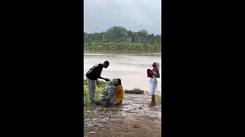 girl from the great beyond return back to the water.