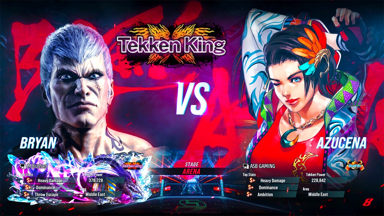 Bryan Fury vs Azucena | Tekken 8 Online Ranked Matches