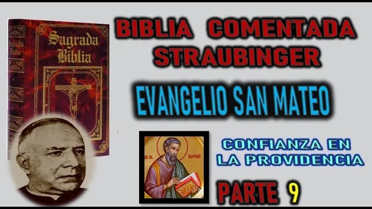 CONFIANZA EN LA PROVIDENCIA DE DIOS - BIBLIA STRAUBINGER EVANGELIO SEGUN SAN MATEO PARTE 9