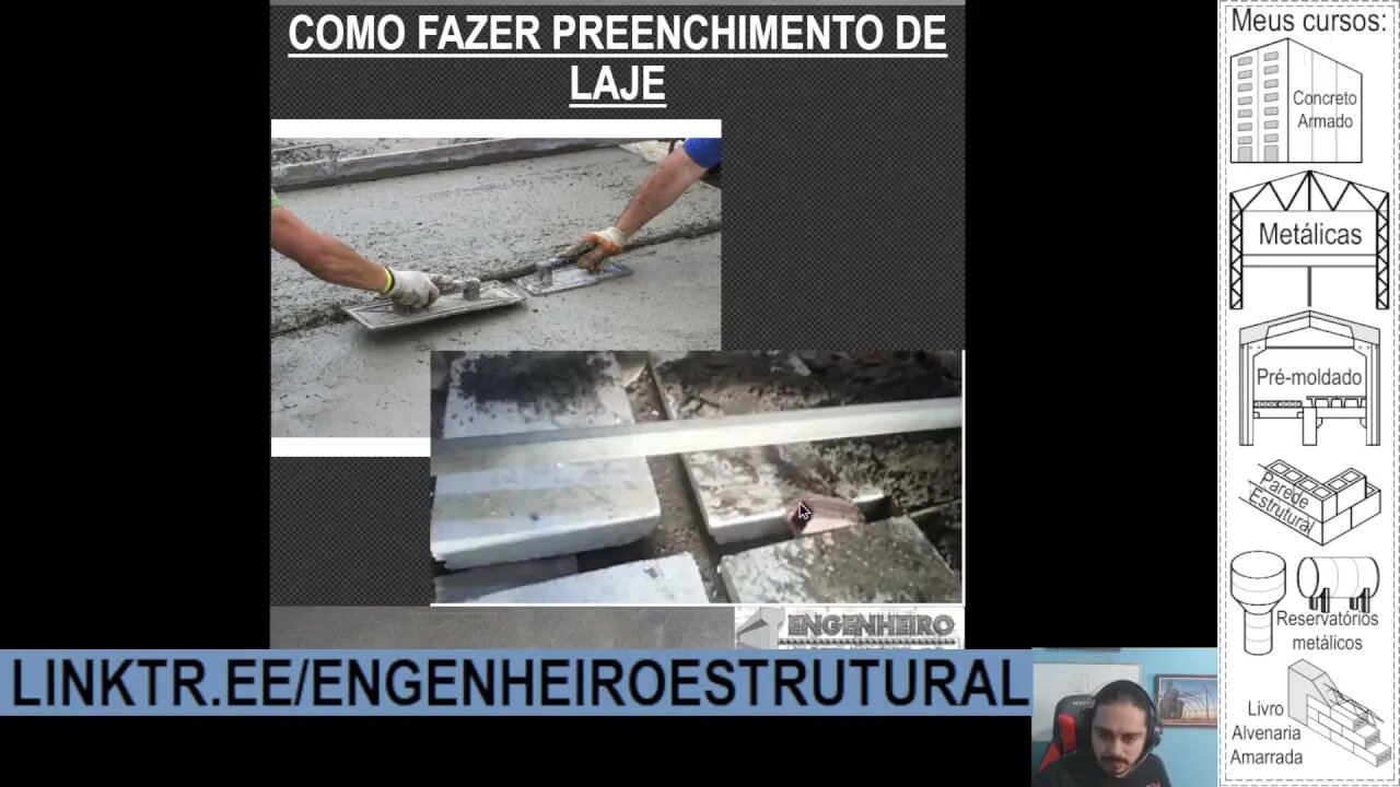 Como fazer preenchimento de laje - Eng. Estrutural
