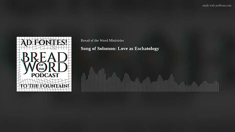 Song of Solomon: Love as Eschatology