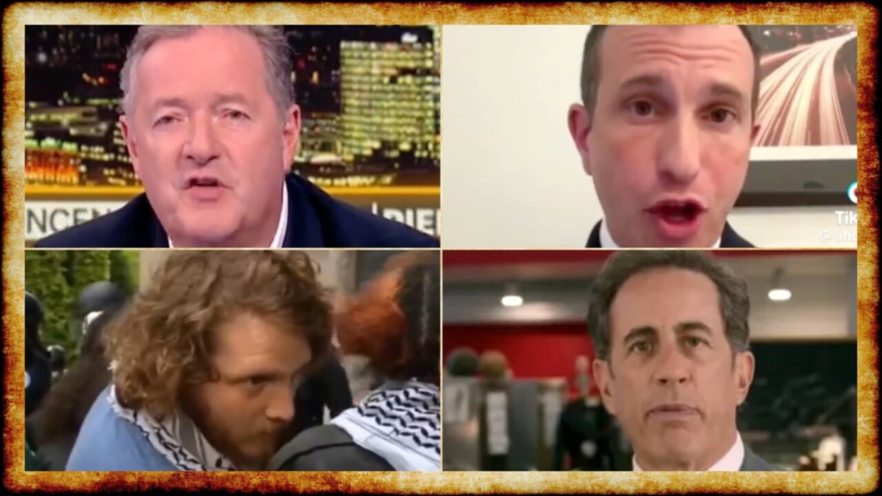 LIVE REPLAY: Israel Spokesman CRUMBLES on Piers Morgan, Protester SCHOOLS Media, Seinfeld Film TANKS