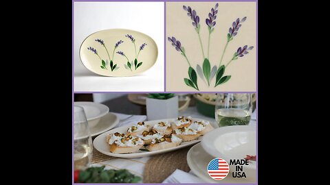 Lavender Stoneware Platter