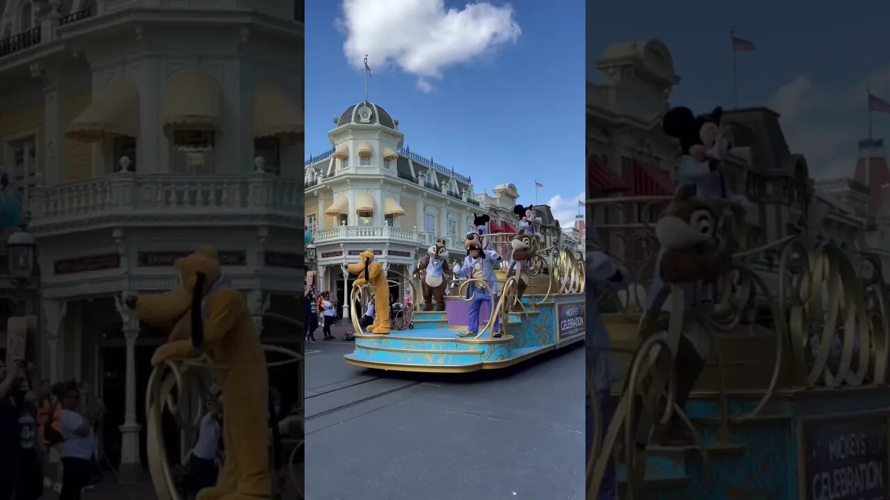 Mickey’s Celebration Cavalcade 🎉 #shorts #disneyworld #mickeymouse
