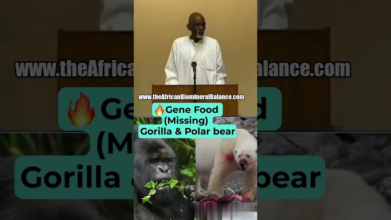 LIKE THE GORILLA & the POLAR BEAR (Dr Sebi) - KNOW WHAT GOES IN YOUR MOUTH #drsebi #food #gene #diet