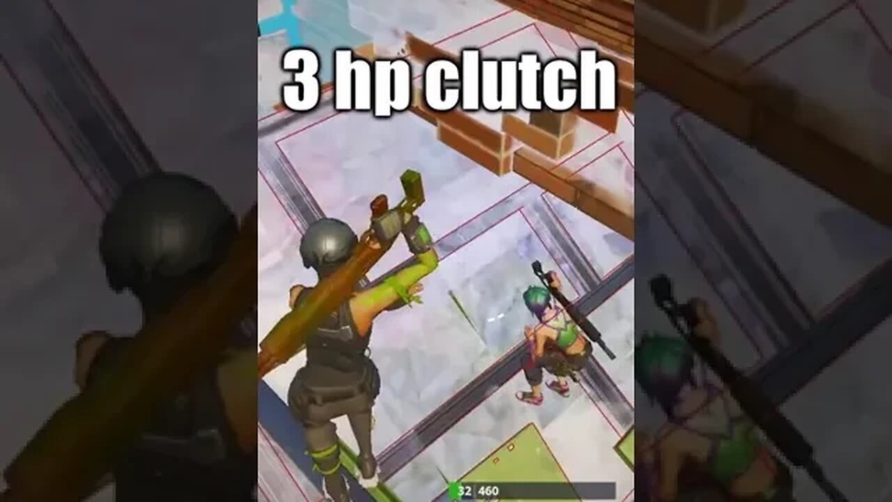 3 hp clutch #shorts #fortniteshorts #gaming