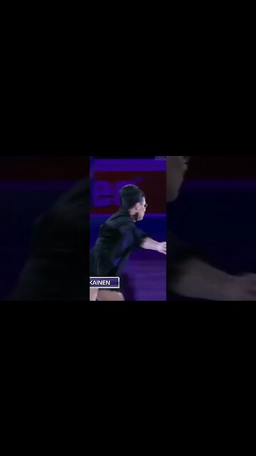 Beautiful Finnish ice princess Minna-Maaria Aktikainen takes a tumble.