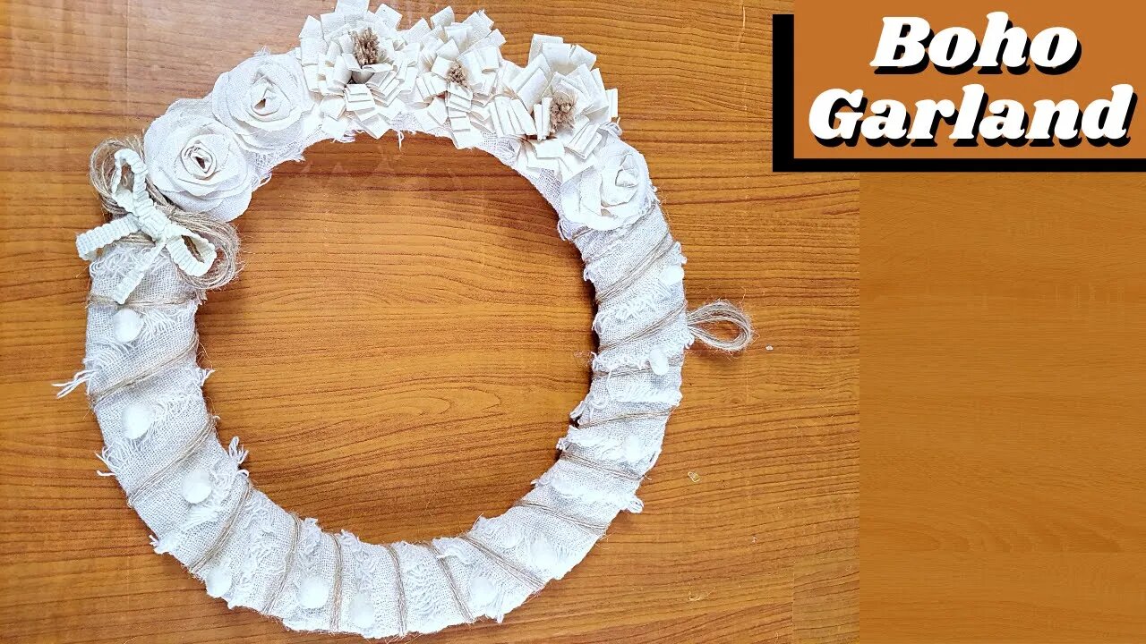 DIY Boho Decoration - How to Make a Garland Decoration