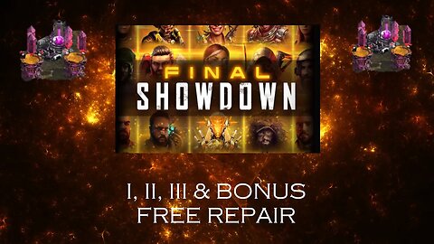 War Commander - Final Showdown - I,II, III and Bonus (Free Repair) no Braden