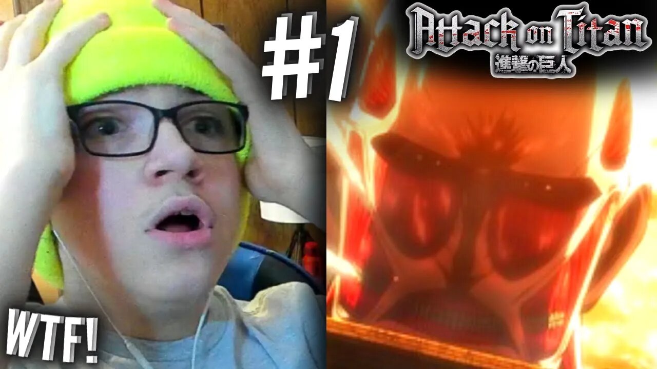 WTF.... FIRST TIME WATCHING ATTACK ON TITAN! REACTION (Highlights) | LHDSTUDIOS